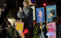 3.10夜、国会前に9000人〜「戦争反対！改憲反対！」の大合唱が議事堂を揺るがす